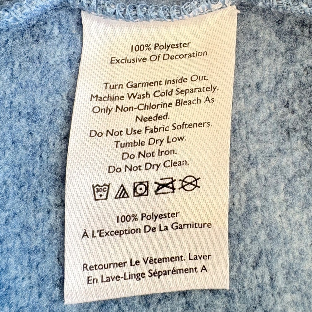 Eddie Bauer Radiator Fleece Snap Pullover Mens Tall Large Blue Heather Gorpcore - Picture 5 of 5